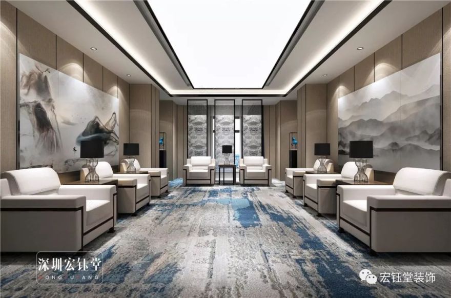 HYT·办公空间|沉稳大气 农商银行办公室装修设计方案-31