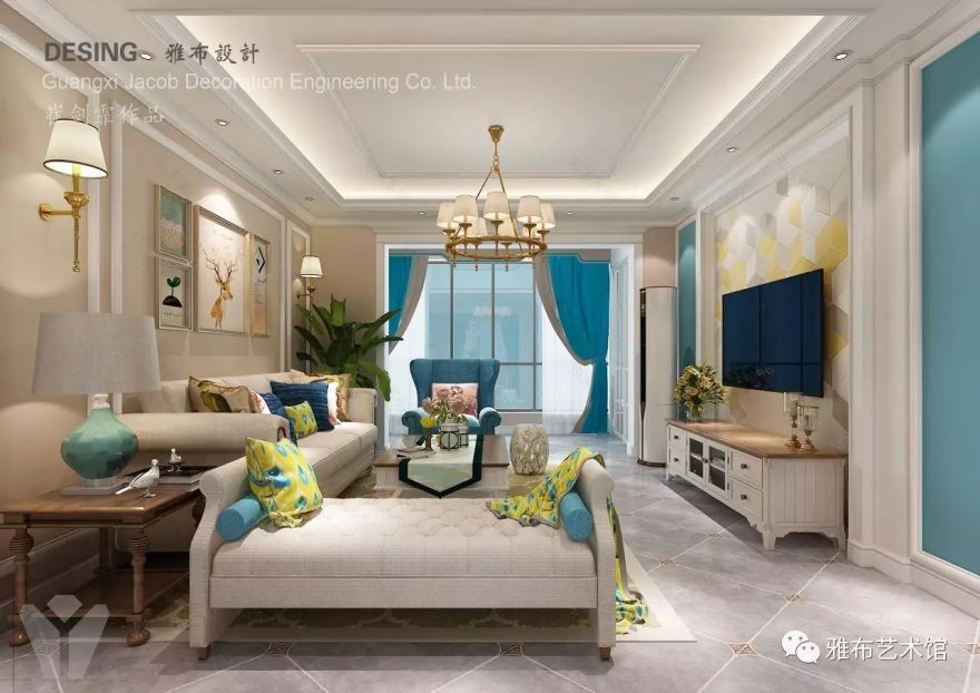 大城小院 122 平美式风格设计,温馨优雅生活情调-13