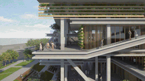 上海宝山区张庙街道02街坊89丘地块文化中心丨中国上海丨OPEN建筑事务所-13