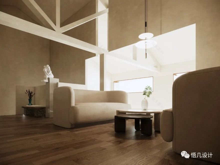 渼树 SPA · 微水泥侘寂美学的完美演绎丨中国武汉丨悟几设计-15