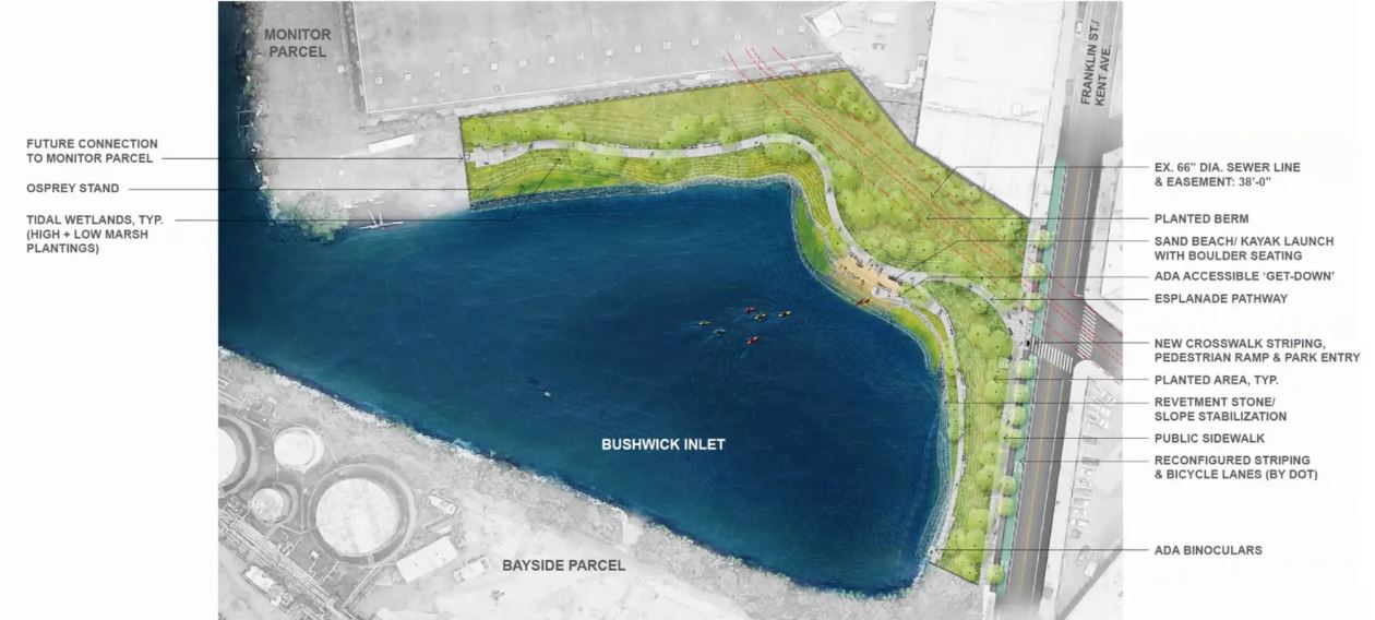 Bushwick Inlet Park Takes Shape Along Waterfront in Williamsburg, Brooklyn - New York YIMBY-0