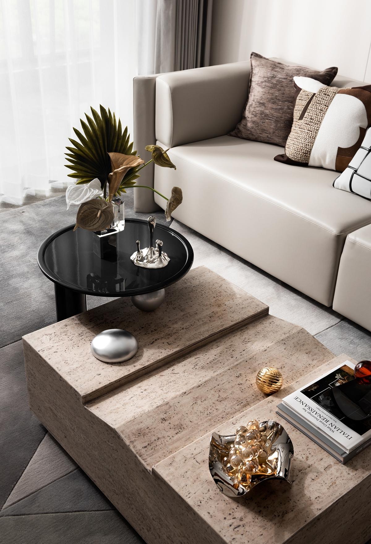 临沂市房源•君澜凤凰城 120 户型样板房丨中国临沂丨杭州美致家居设计有限公司-6