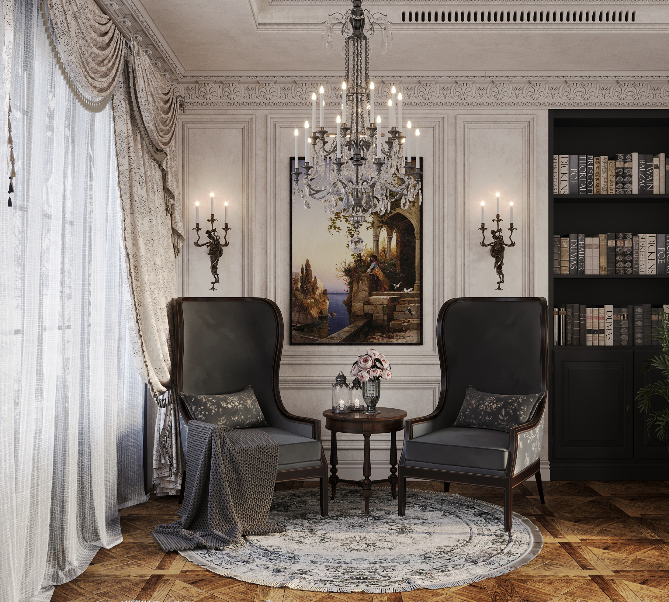 Vintage French Living Hall-5