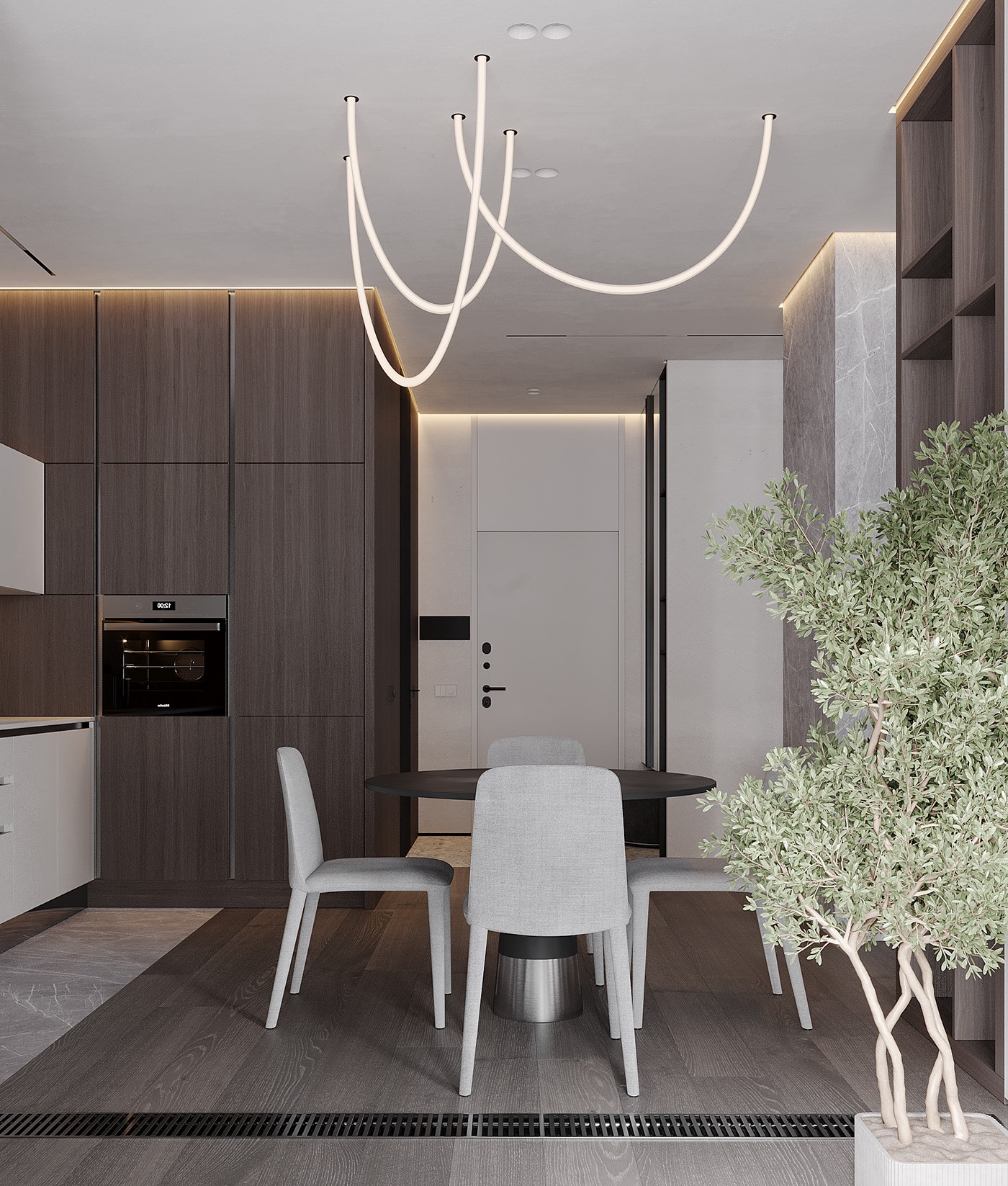 高级灰色系小空间公寓设计 超精致！-10