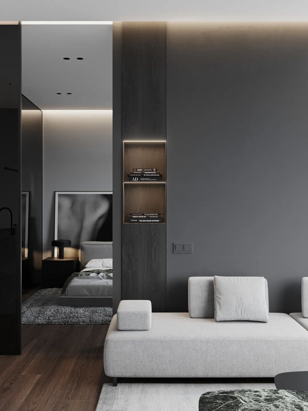 超大落地窗，全开放起居空间，这样的一居室，真的爱了！-9