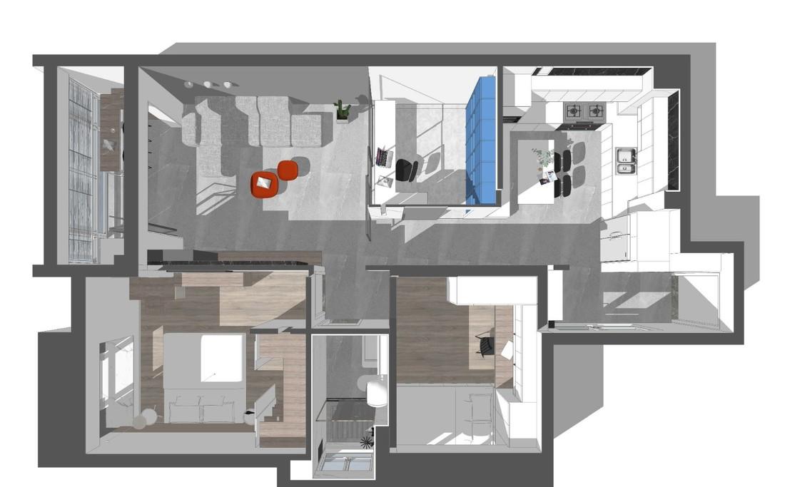 简约高级的灰色木调空间-33
