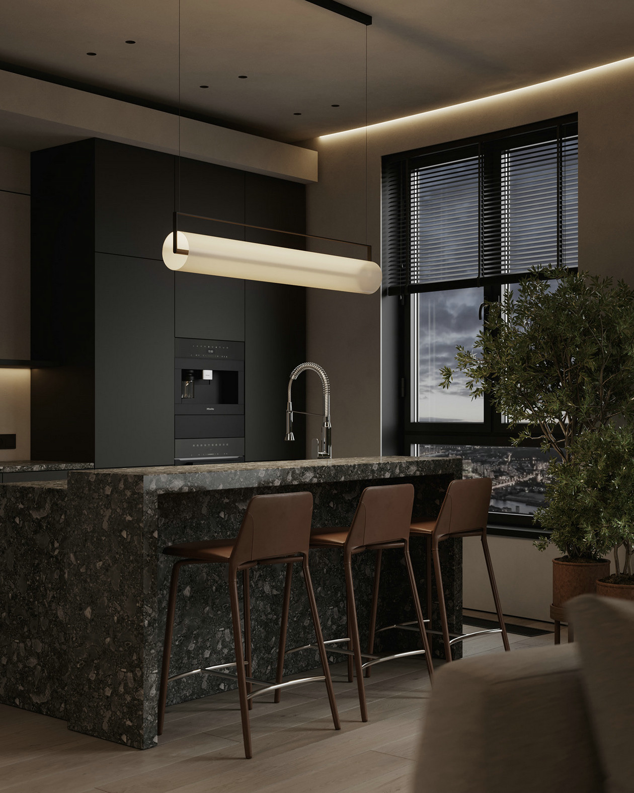 高级灰色系小空间公寓设计-8