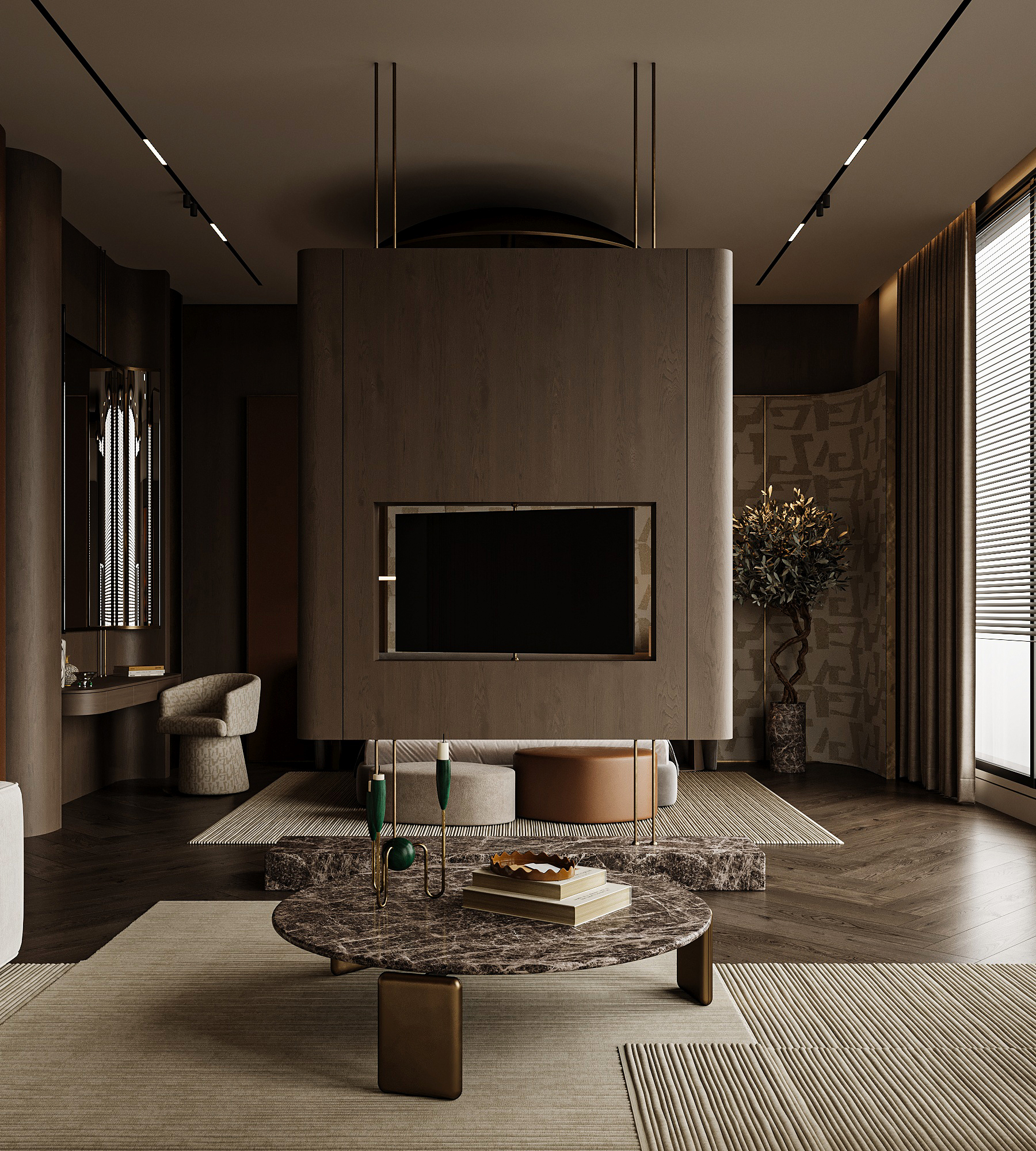 豪华主卧设计丨沙特阿拉伯-7