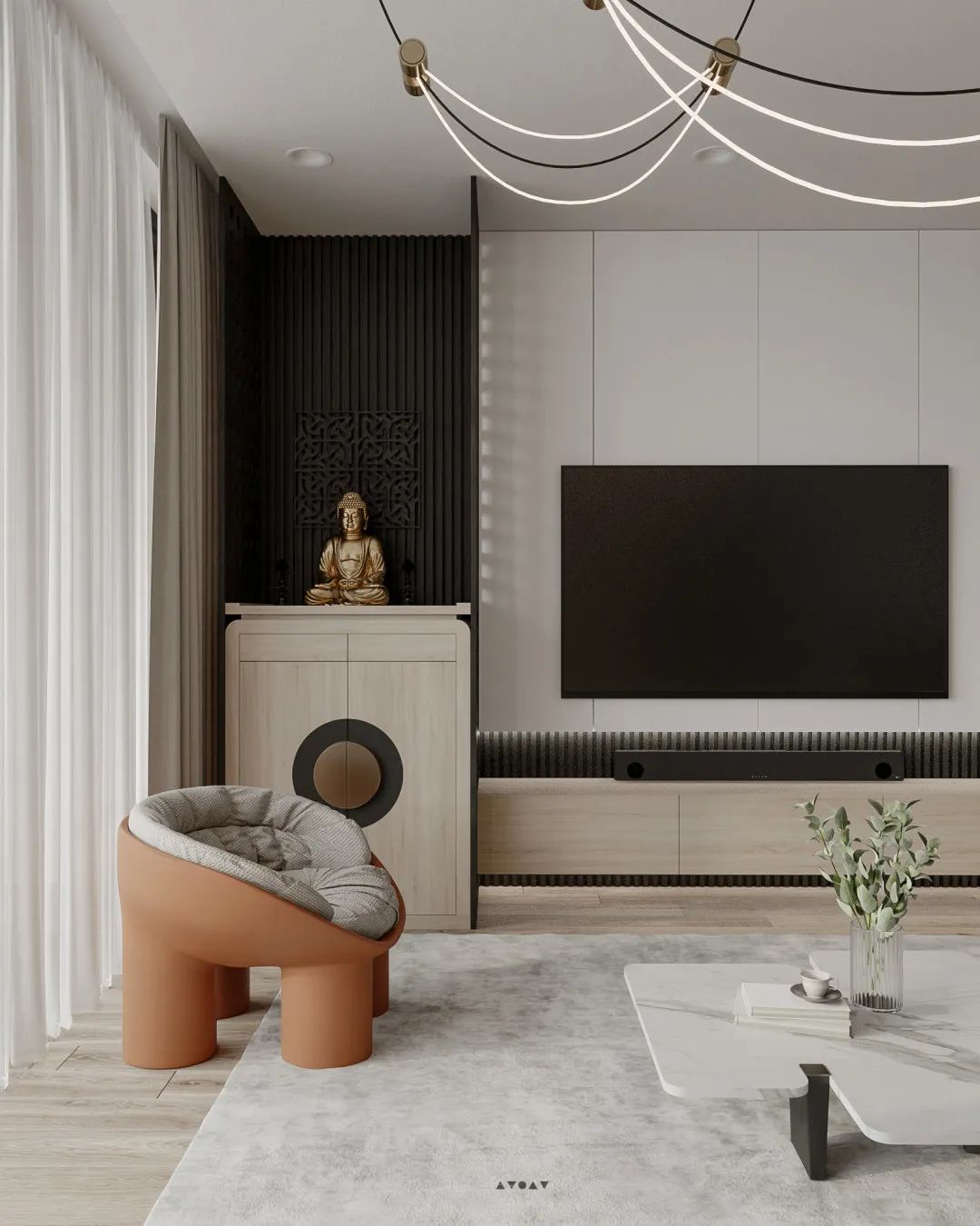 越南简约绿调两居室丨Elemental Design-5