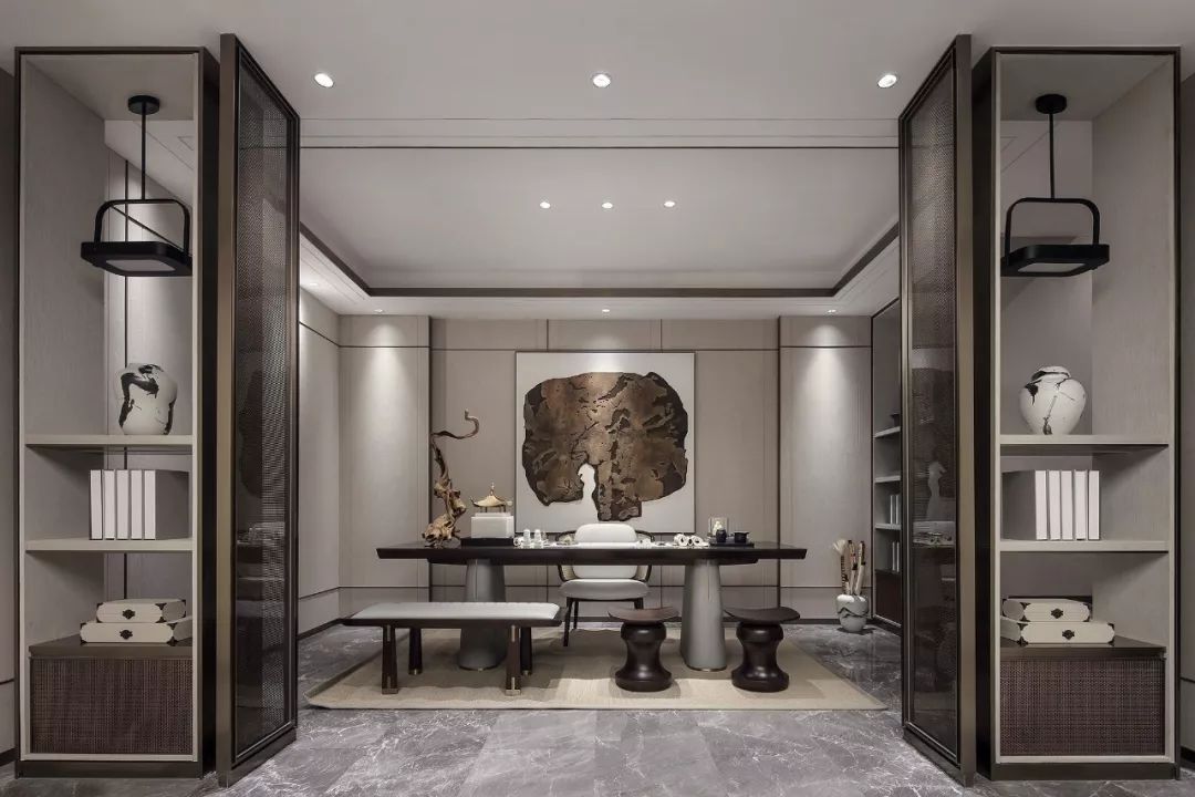 南安美的智慧城别墅样板间 | 新中式风格的创新演绎-42