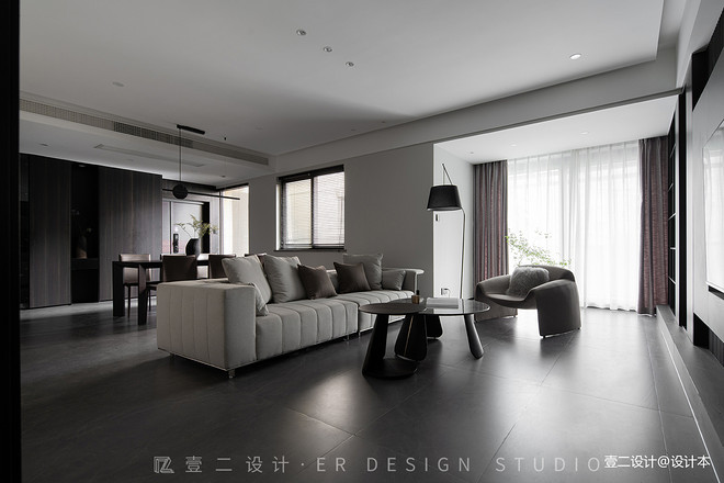 136㎡融合现代与东方美学的家-11