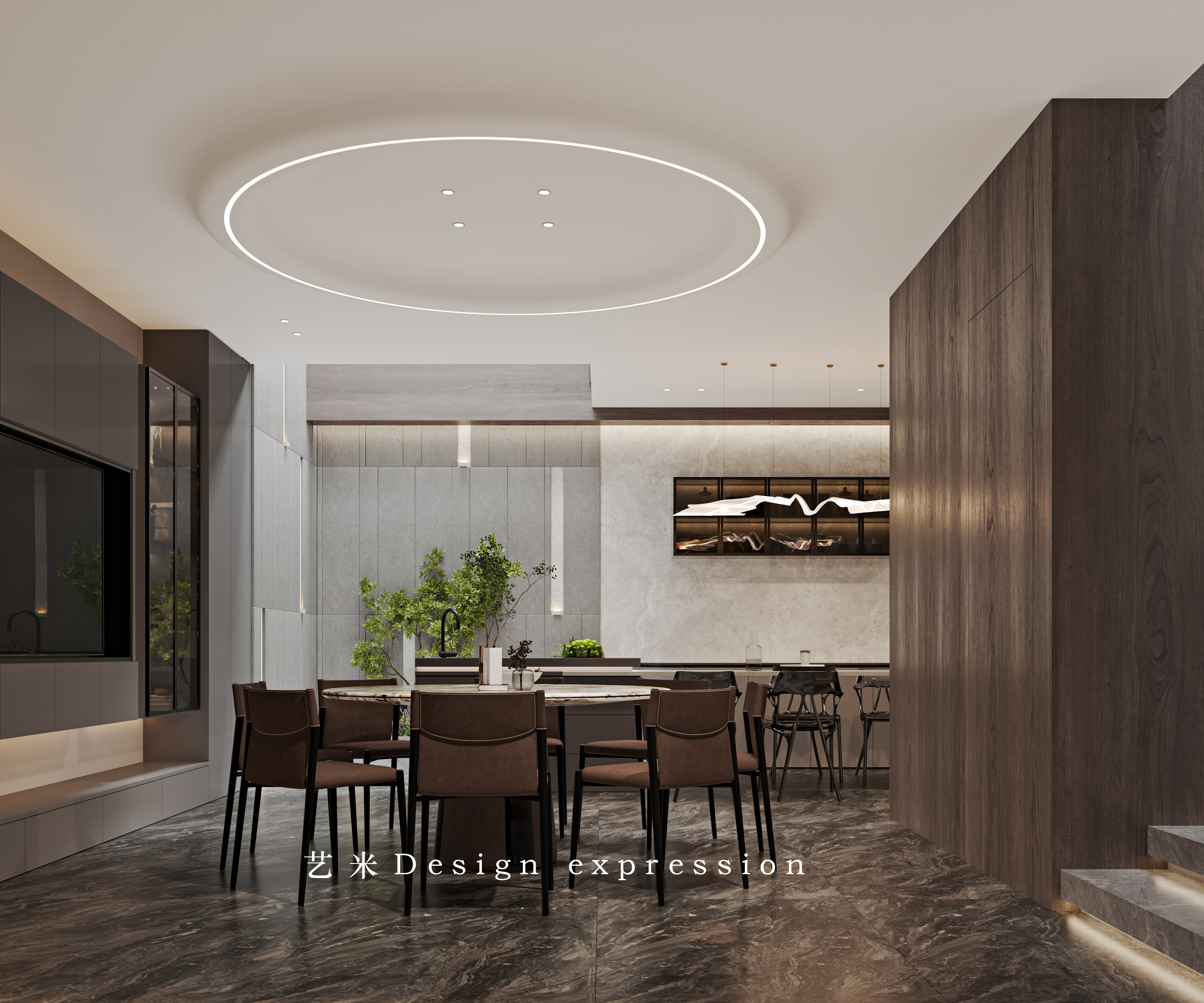 轻奢别墅-艺米效果图-19