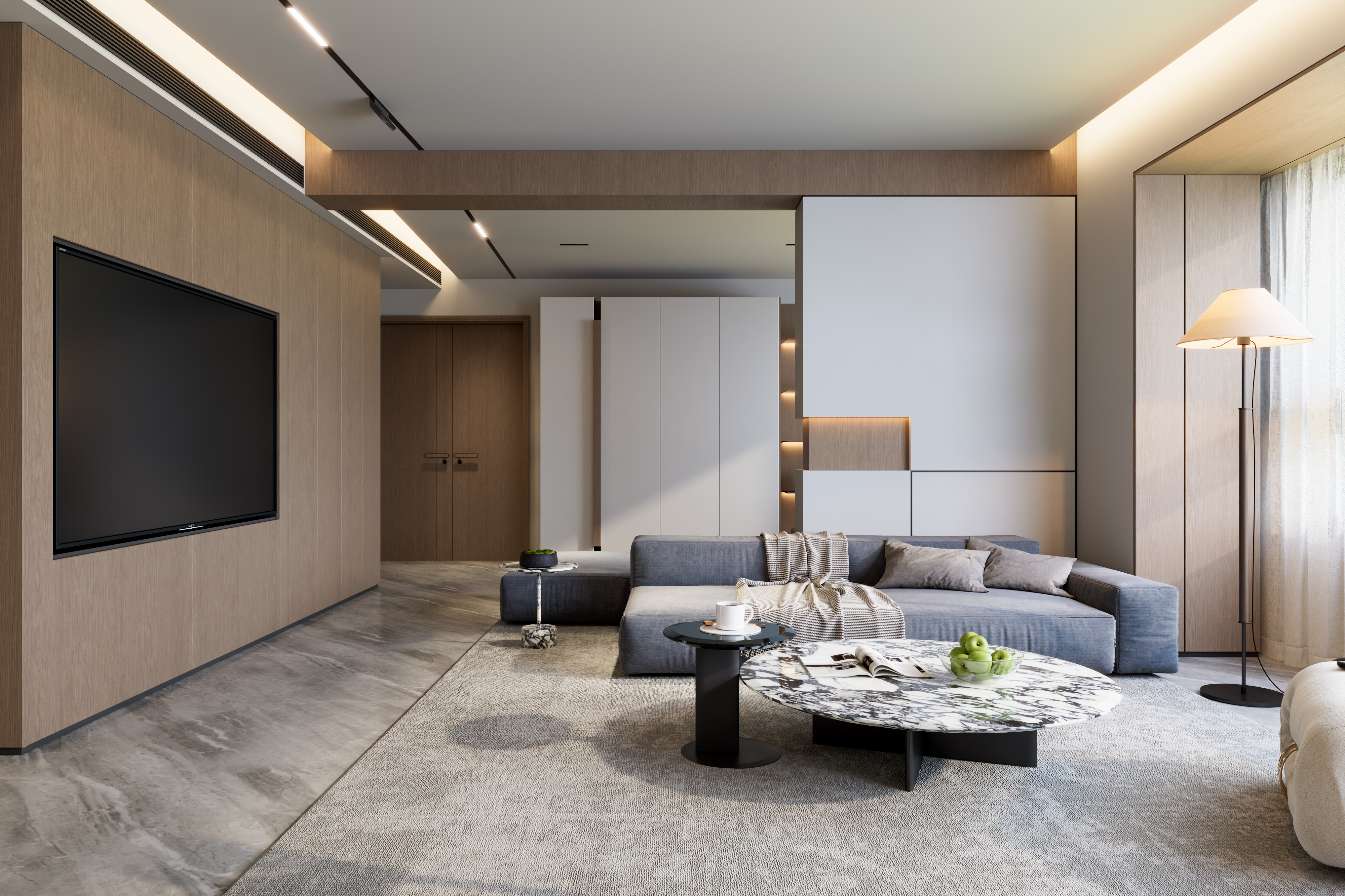 现代风带点原木色调（郑州时代国著）-3