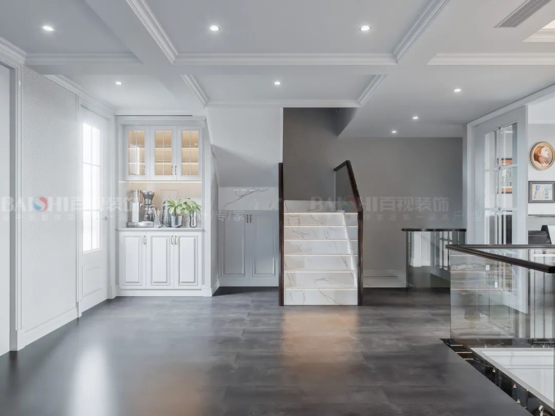 国宾天下 280 平美式轻奢别墅，四层空间多重功能集于一体-41