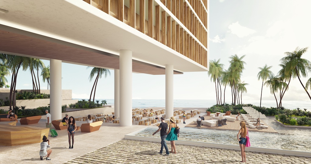 坎昆酒店区,乌舒亚将面向天国加勒比海建造-16