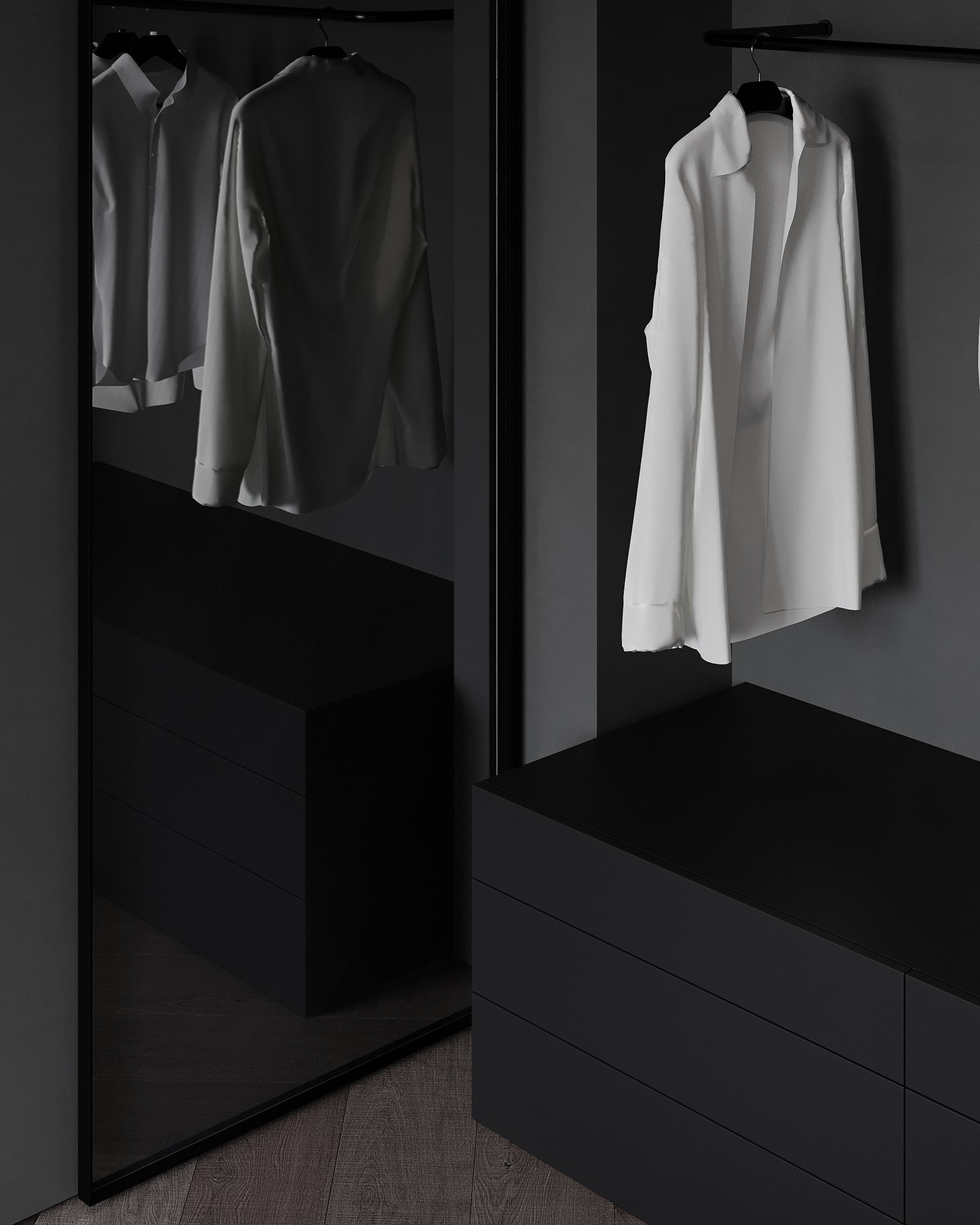 极简黑质感空间  打造精致沉稳住宅！-35