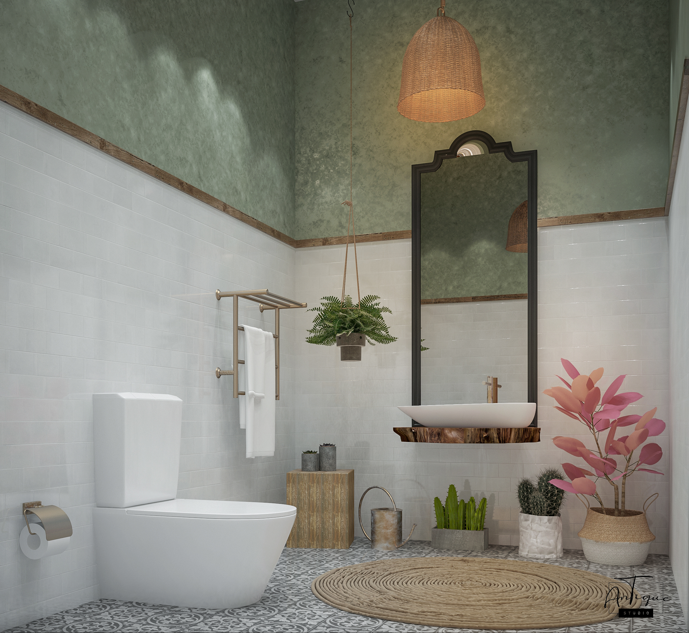 波西米亚咖啡馆兼餐厅丨ANTIQUE Studios-20