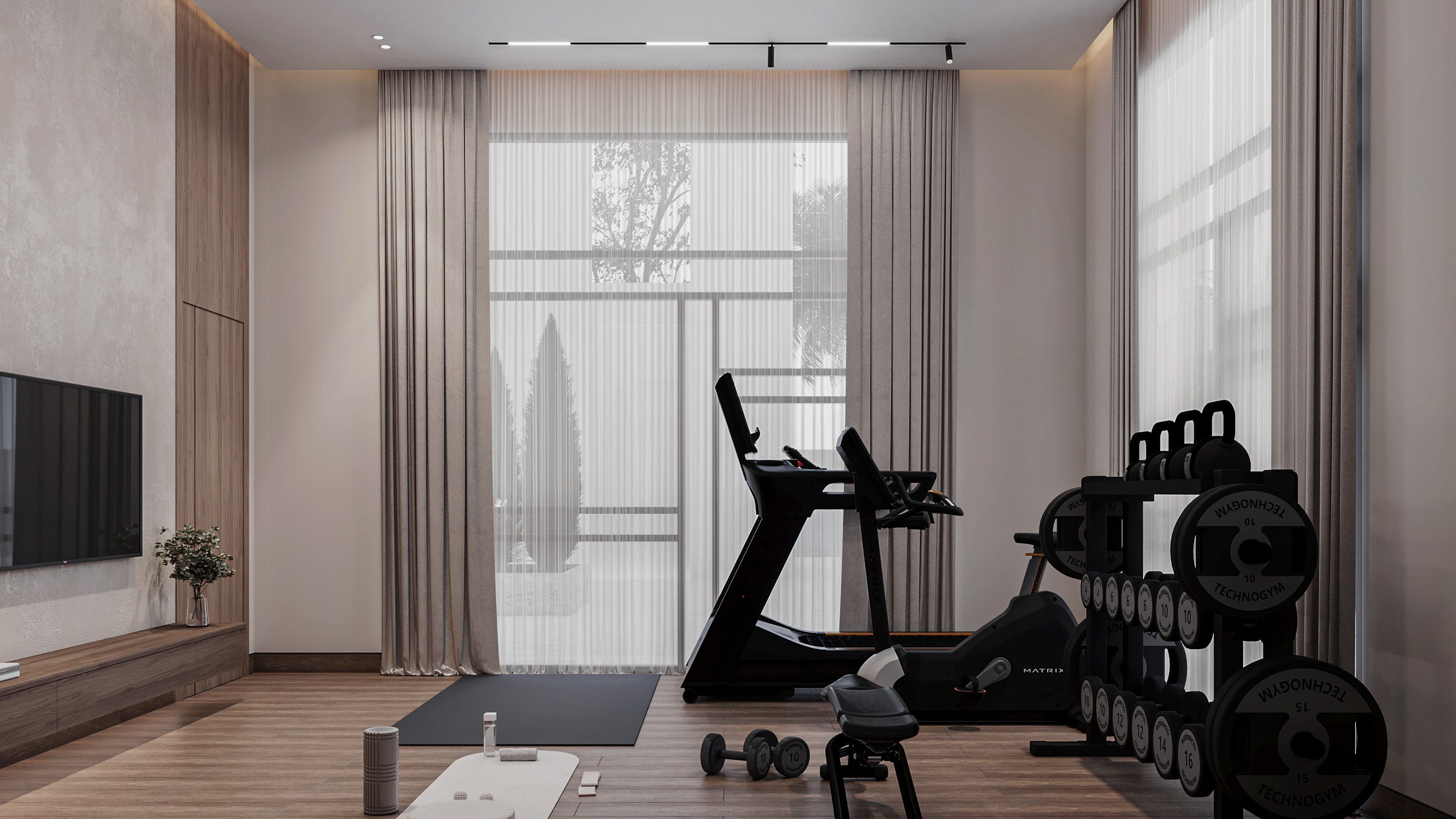 现代家庭健身房丨Archpix Engineering Consultants-8