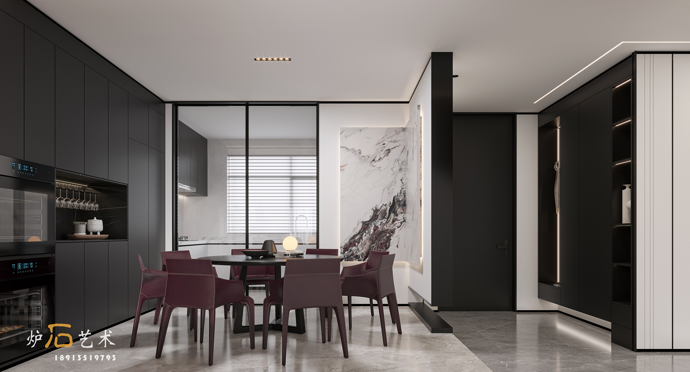 现代平层局部 |炉石艺术-3