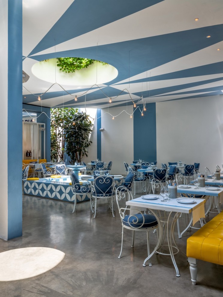 印尼 Da Maria 餐厅  现代餐饮空间诠释水磨石与金属之美-12