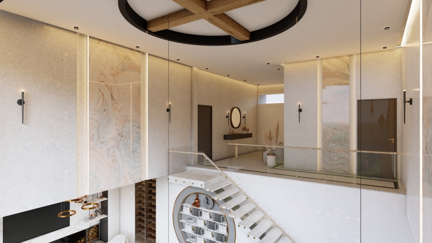 VillaRose 圆形书架设计-7