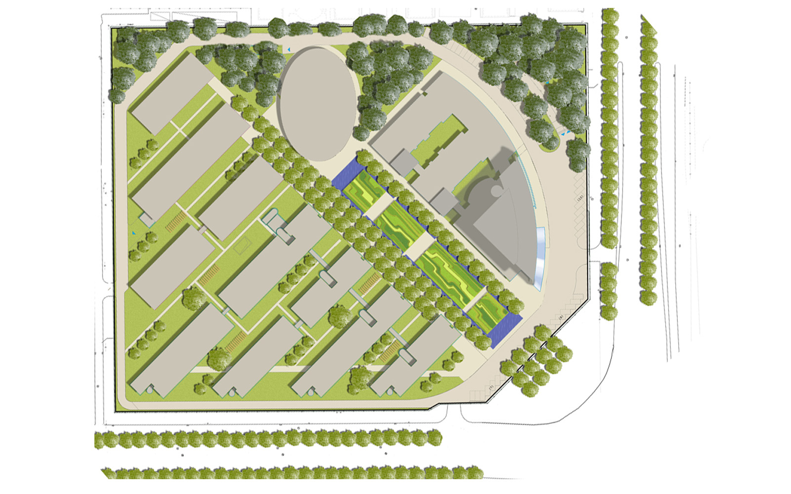 Infineon 总部绿色办公园区，模块化设计呈现人性化城市格局-11