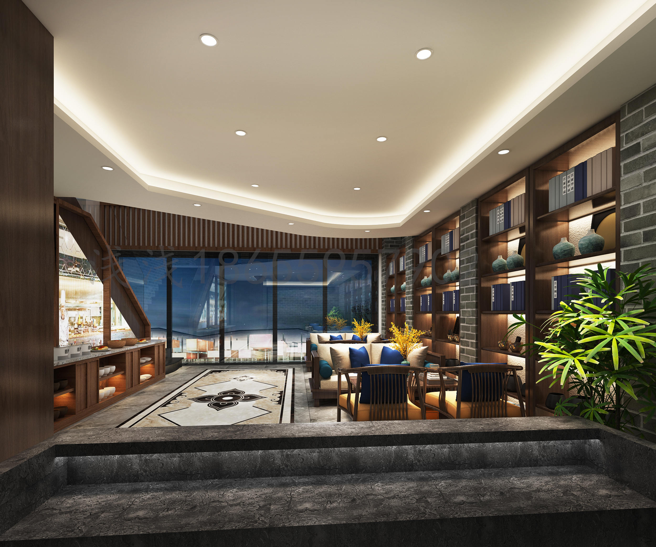 中式美学餐饮空间设计，低调方显奢华！-3