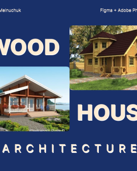 Landing page for construction company Wood House