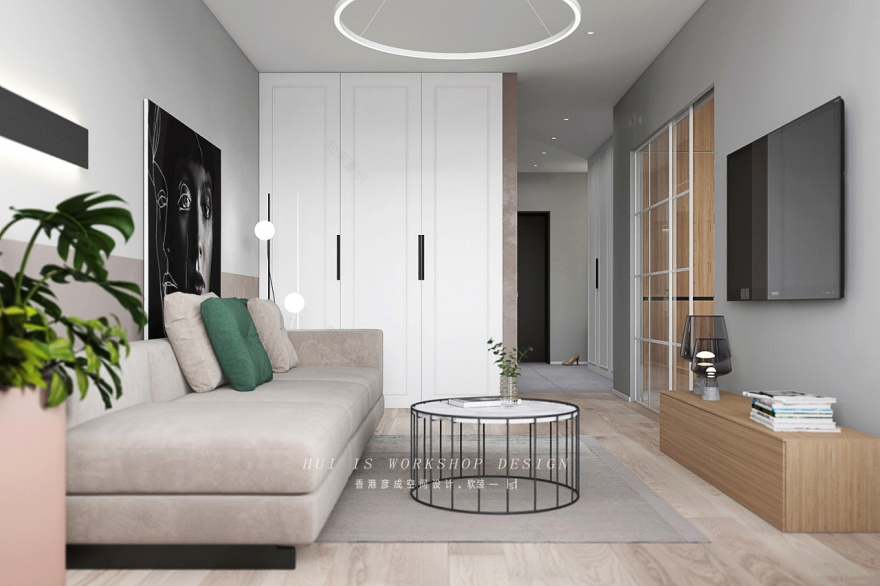 北欧 INS 风单身女性公寓,打造干净清新舒适空间-8