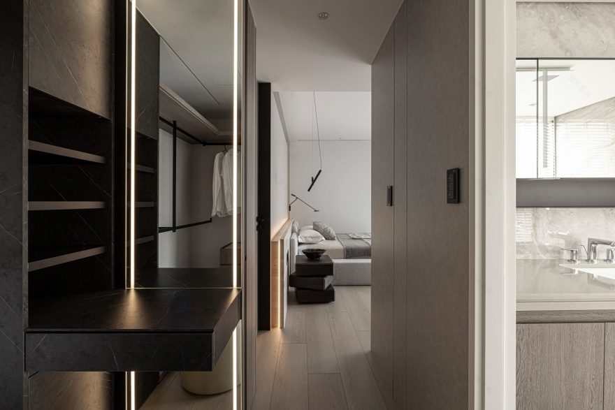 以大地色系与极简语言,构筑155平弹性功能 · 新澄设计丨中国台中-22