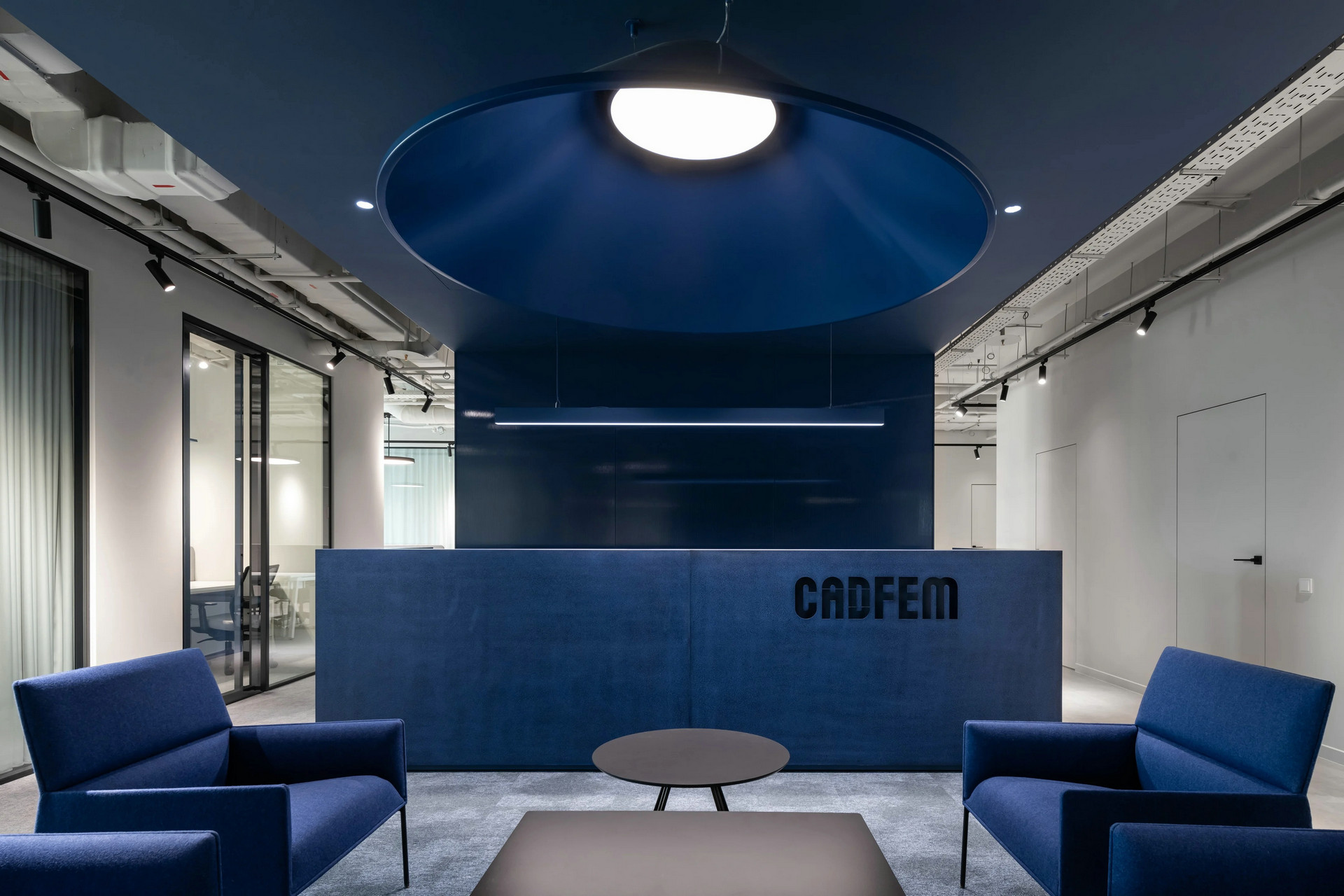 蓝色调，办公空间设计！-0