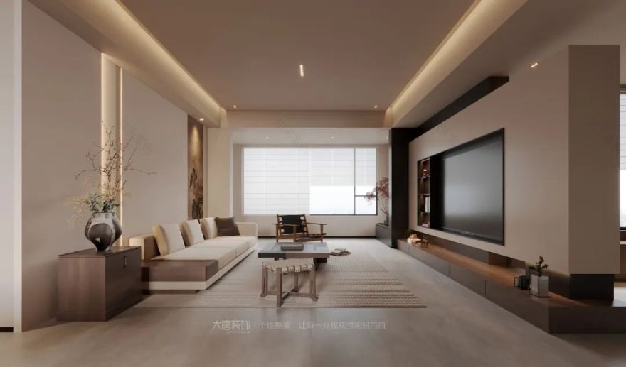 大唐设计丨175㎡宋式美学,东方生活的诗意与松弛-2