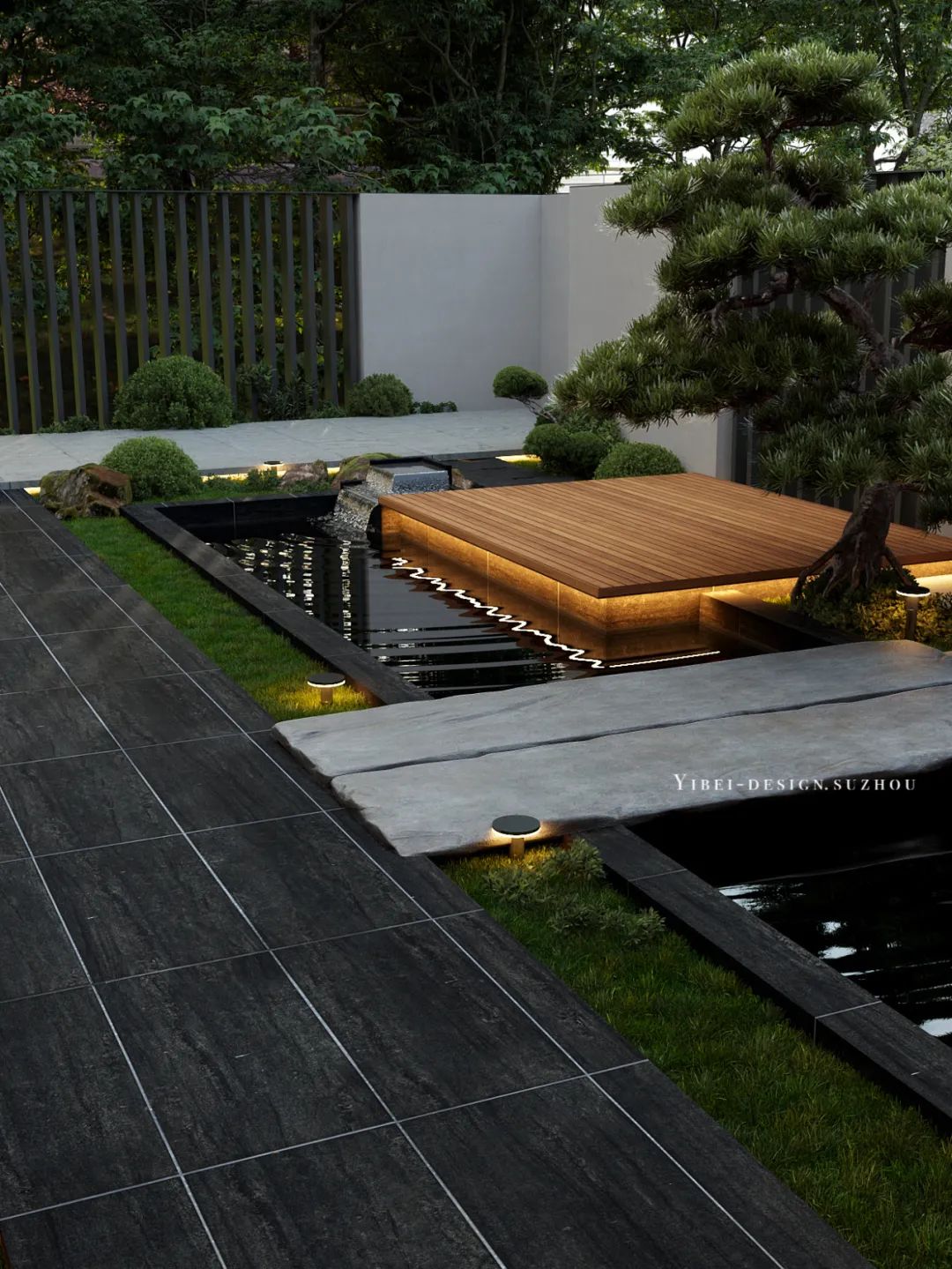 把自然装进家里,庭院设计丨中国苏州丨YIBEI DESIGN-13