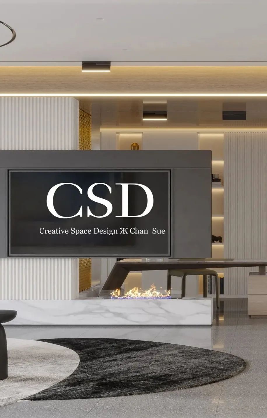 蓝色诗意 · 长沙清风徐来的简约奢华住宅丨中国长沙丨香港CSD设计事务所-18