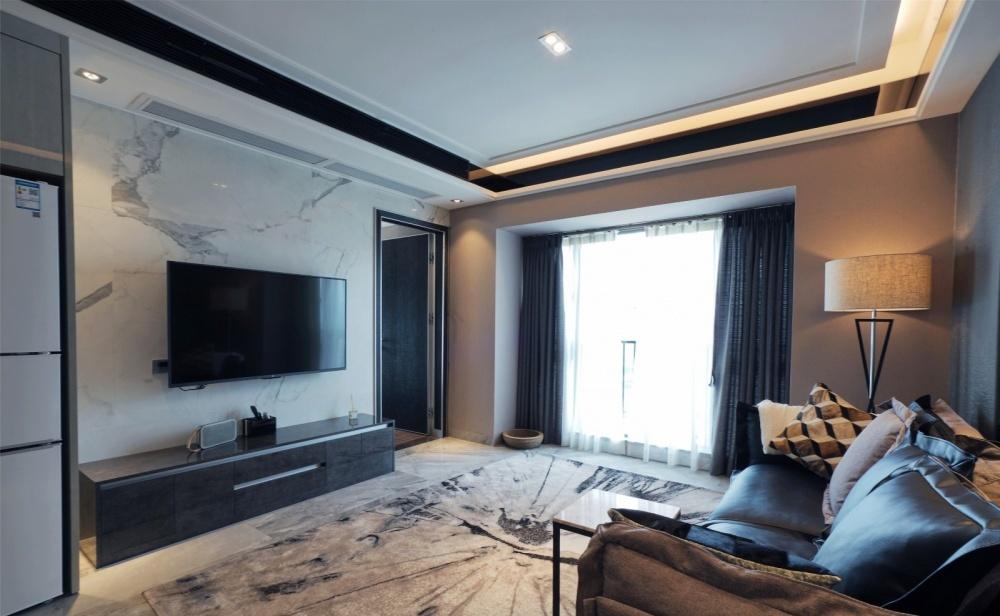 广州 180m²黑白灰原木色简约风格定制案例解读-17