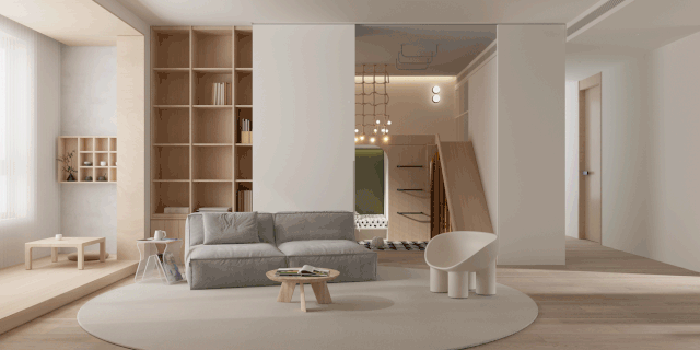 天津清和一舍设计案例 | 诗意暖意的生活空间-23