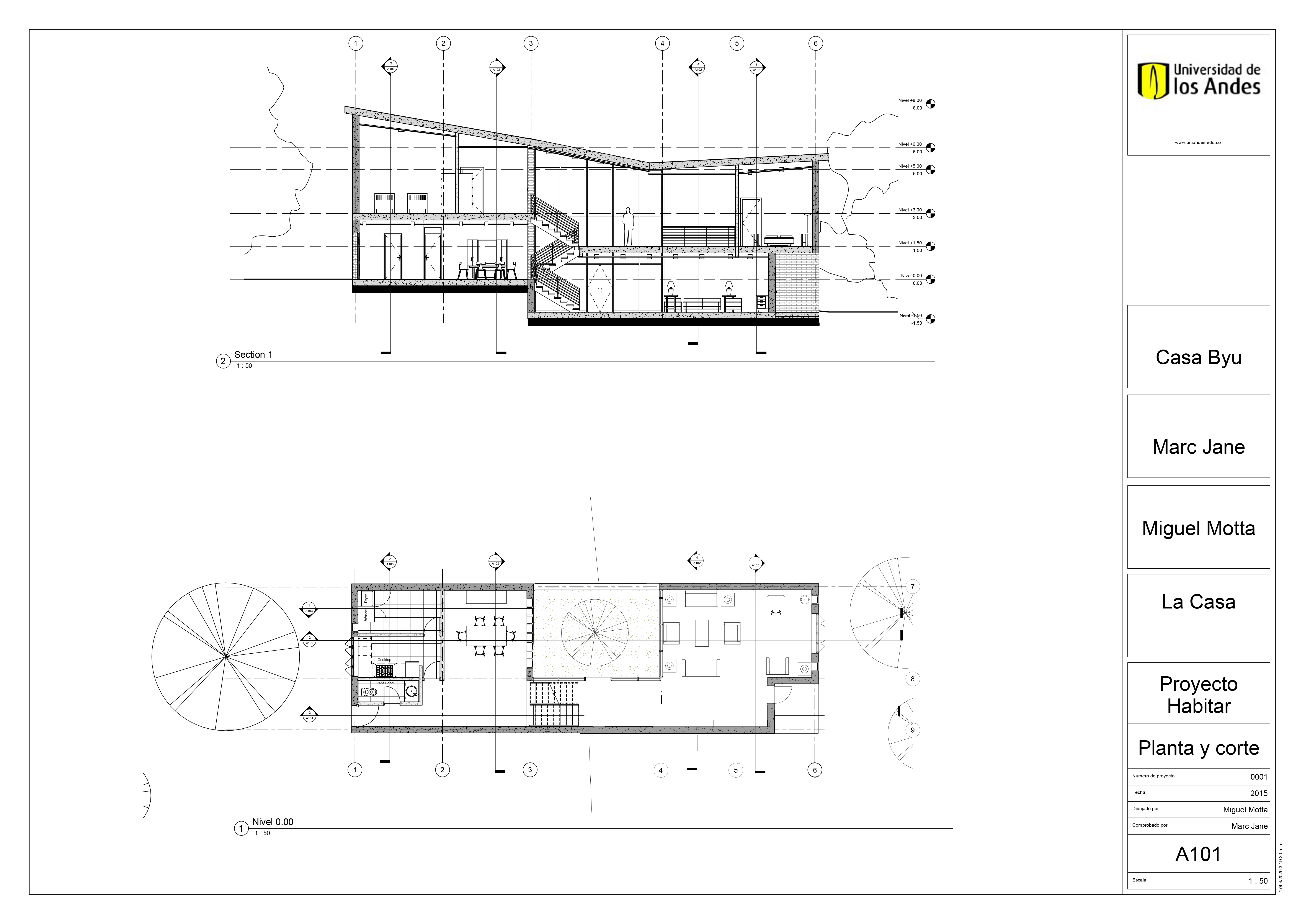Proyecto Habitar Casa medianera 2015-10-1