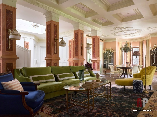 经典两层带阁楼住宅室内设计项目丨俄罗斯莫斯科丨阿列菲耶娃·奥莉皮阿达,阿丽季切娃·伊琳娜-14