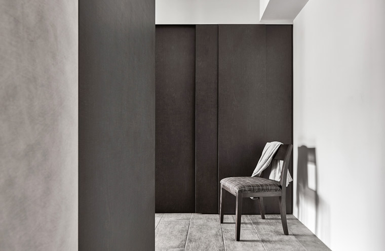 台北 82m²黑白灰色都会住家 | 简约线条与开放式设计-10