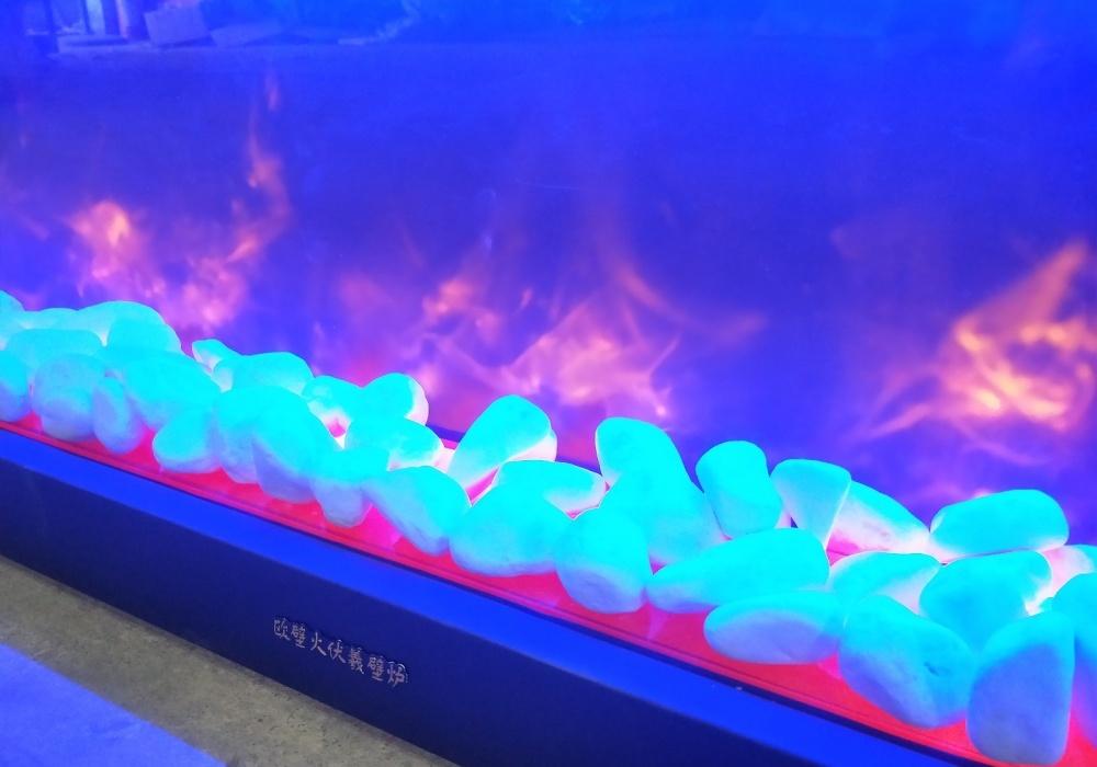 湖南湖北酒店别墅客栈装修 伏羲雾化壁炉篝火-2