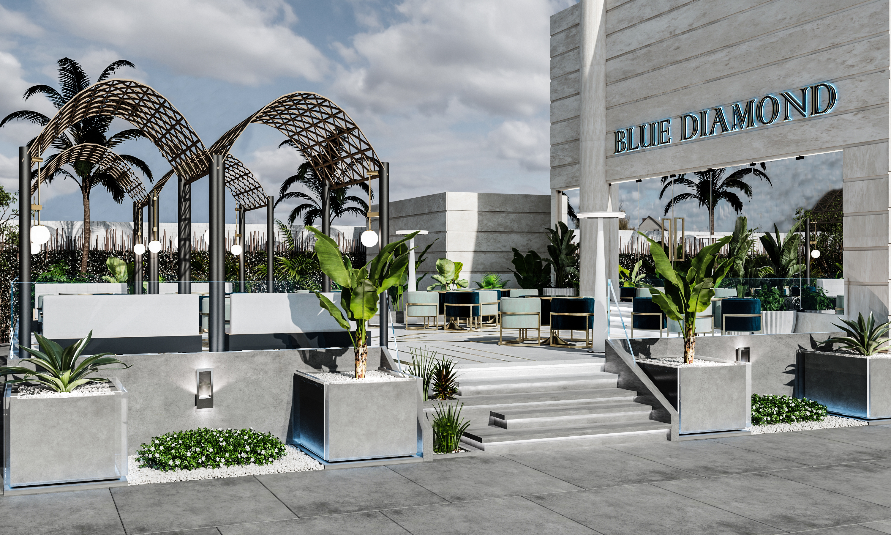 BLUE DIAMOND 咖啡店外区设计丨阿联酋阿布扎比-18