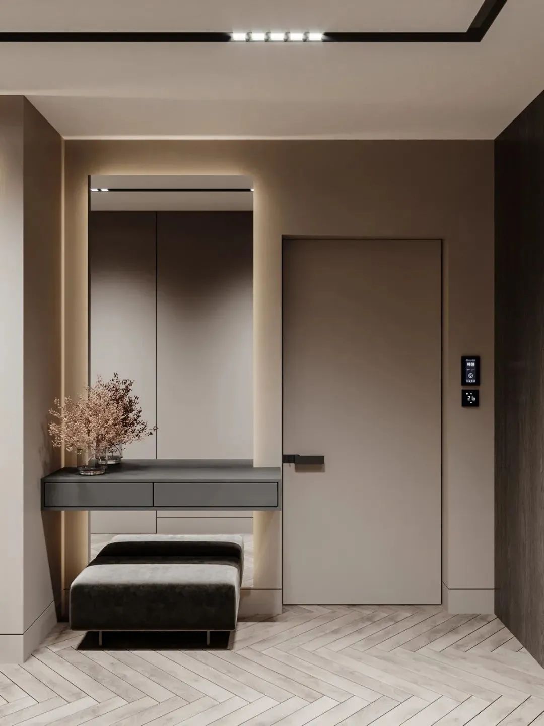 500㎡联排别墅,现代东方诗意空间丨东易日盛北京原创别墅分公司-94