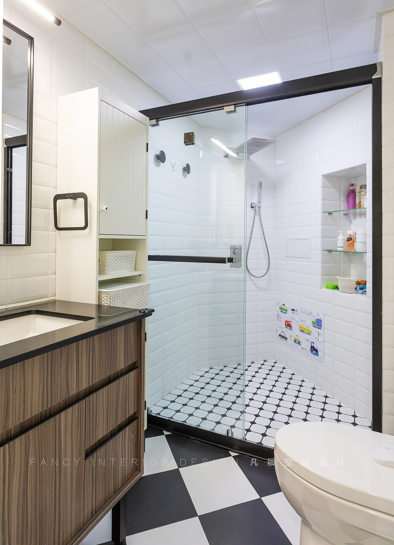 128 平北京现代家居，摩登撞色诠释辣妈生活-53