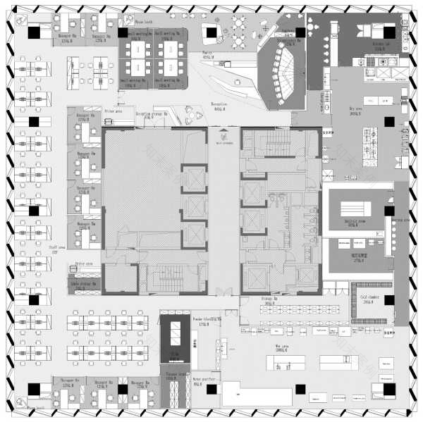 EDS Interior设计 泰莱贸易上海办公楼~开放自由式办公空间-29