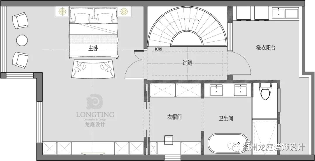 富力城现代简约排屋 | 精致半圆弧楼梯，开放式影音空间-87