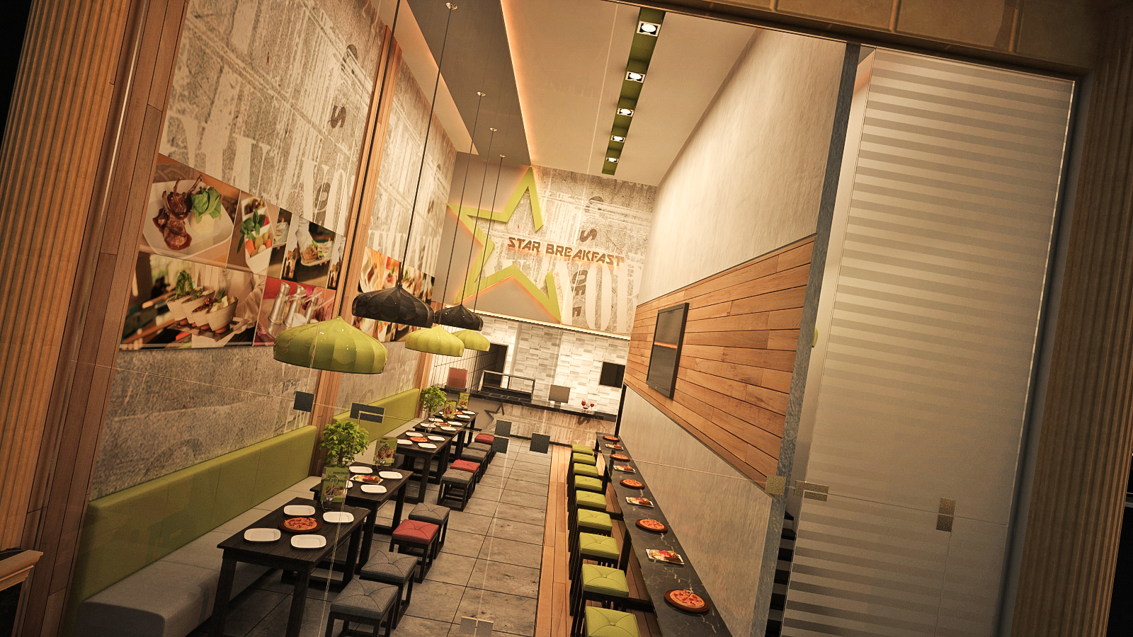 Modern Fast- Food Shop-6