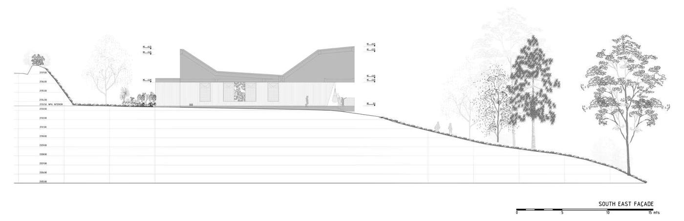直棱直角的美好——开放可达的天井伴着散落一屋的阳光-20