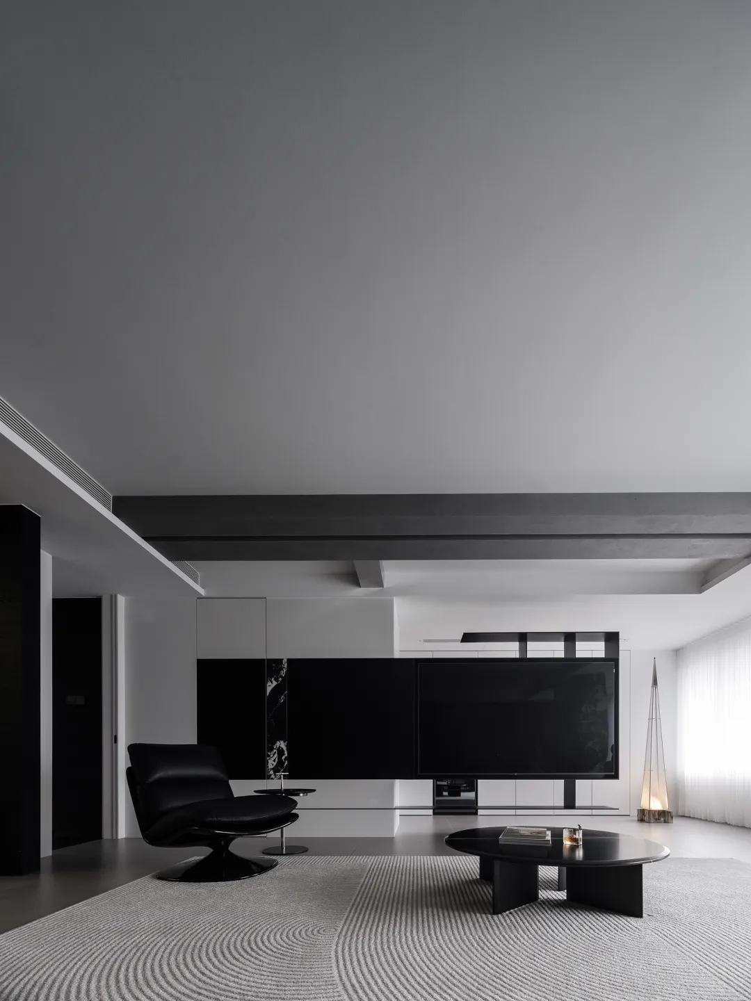 140㎡素墨写意，极致的黑白美学现场-49