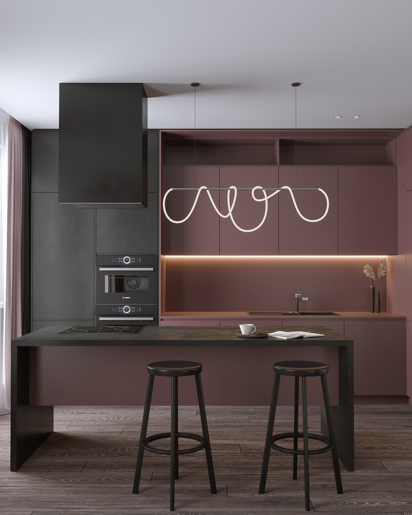 60㎡小空间公寓设计 邂逅轻柔质感，至臻至美的-7