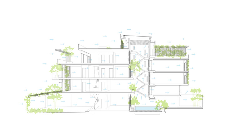 越南三代家庭宜居绿意住宅-17